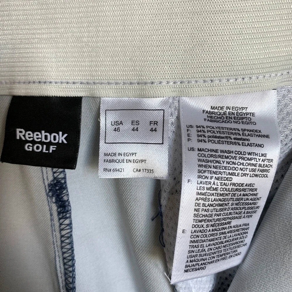 Reebok Golf Men's Blue Plaid‎ Shorts